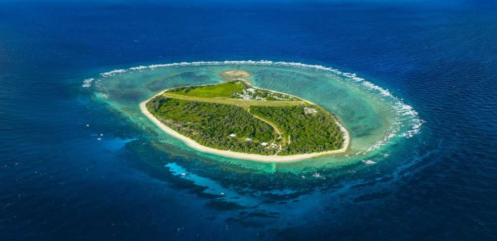 Birds eye view of Lady Elliot Island 2025