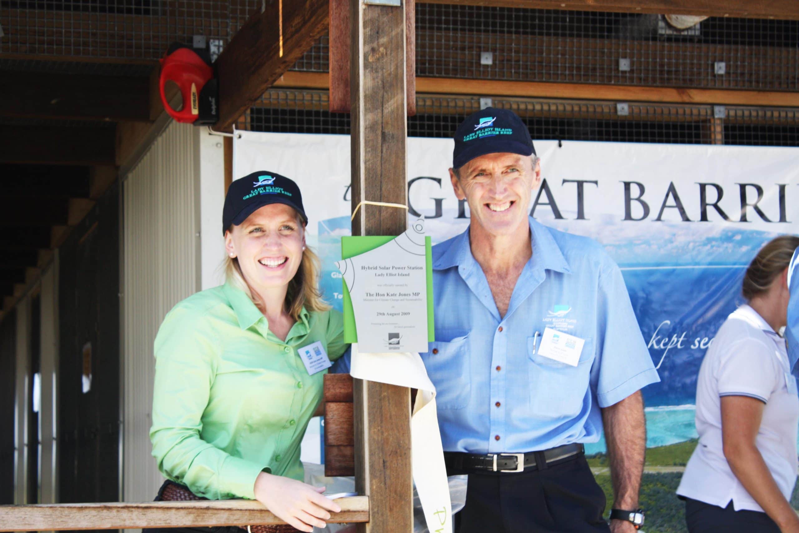 Hybrid Solar Power Station Opening Ceremony with Minister Kate Jones & Peter Gash 2008